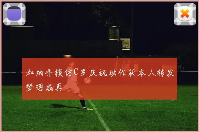 加纳乔模仿C罗庆祝动作获本人转发梦想成真